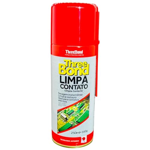 Limpa Contato Elétrico ThreeBond 250ml Spray | Evaporação Rápida | Ideal para Eletrônicos Placas, Conectores, Circuitos, Pilhas, PC, Baterias