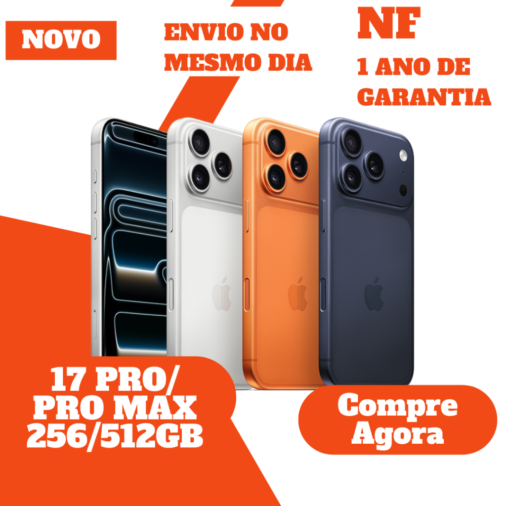 iPhone 17 Pro / 17 Pro Max 256GB - 512GB - 1TB • Novo • Original