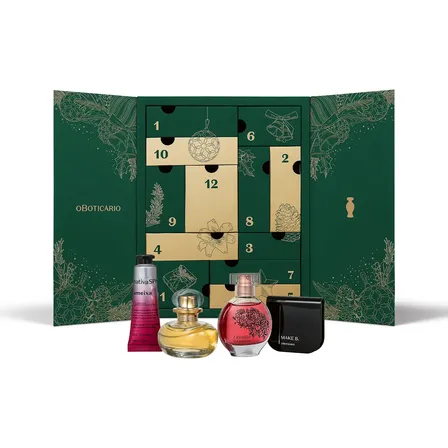 O Boticário Calendário Do Advento 2025 Kit 12 Itens