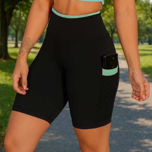 BERMUDA FEMININA ACADEMIA FITNESS