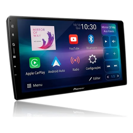 Multimídia Pioneer 9'' Dmh-ap6650bt Android Auto Carplay Preto