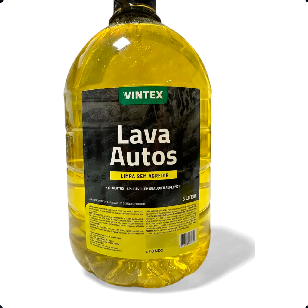 Shampoo Automotivo Lava Autos Original da Ph Neutro Vonixx Vintex 5 Litros