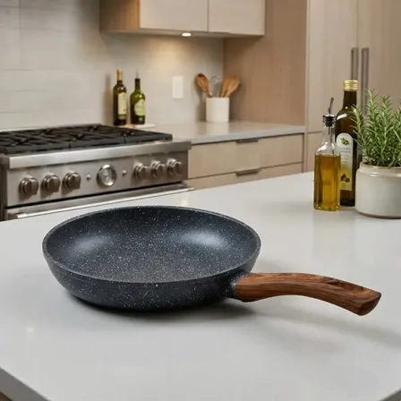 Frigideira De Indução Cerâmica Não Gruda Antiaderente Frita Sem Óleo Grande Fogão A Gás Indução Cooktop Elétrico Panela 20cm Preta Pítia Preto