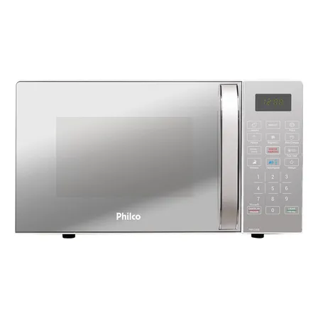 Micro-ondas Philco Pmo23eb Limpa Fácil 20 Litros Potência De 1100w Cor Branco 220v
