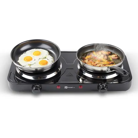 Fogão Cooktop Elétrico Fogareiro 2 Bocas Portatil 110 220