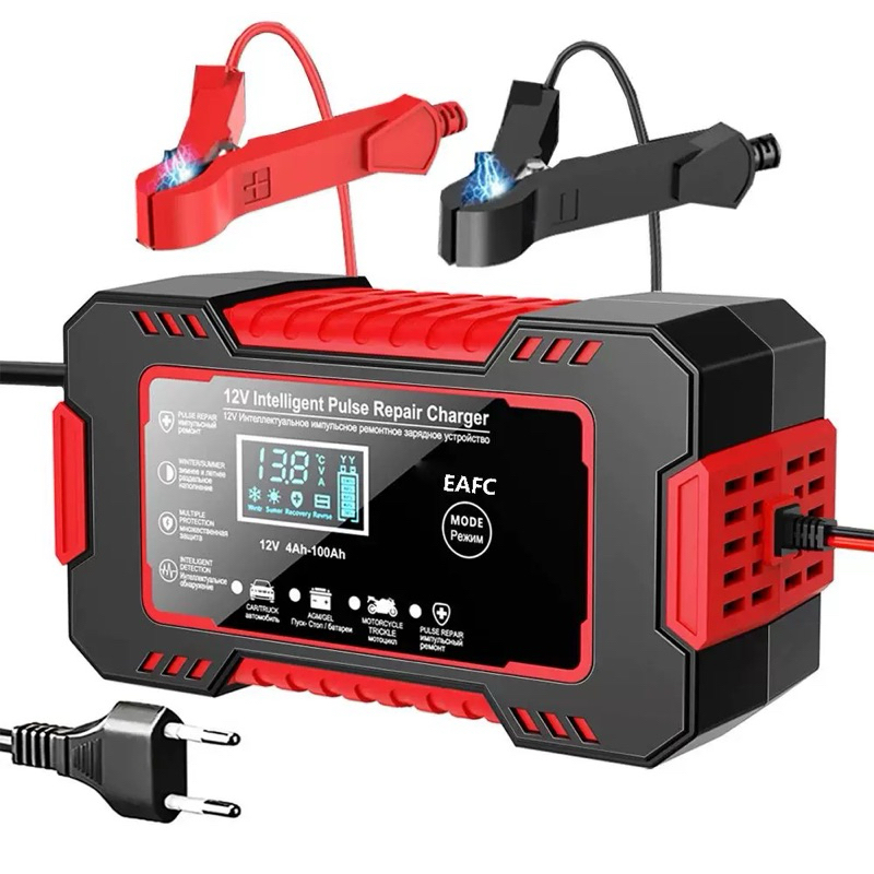 Carregador de Bateria 12V Inteligente Mazzilli – LCD, 15AH a 100AH, Carrega Carro e Moto.077