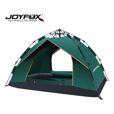Barraca Camping Automática Joyfox 3-4 Pessoas Impermeável Verde