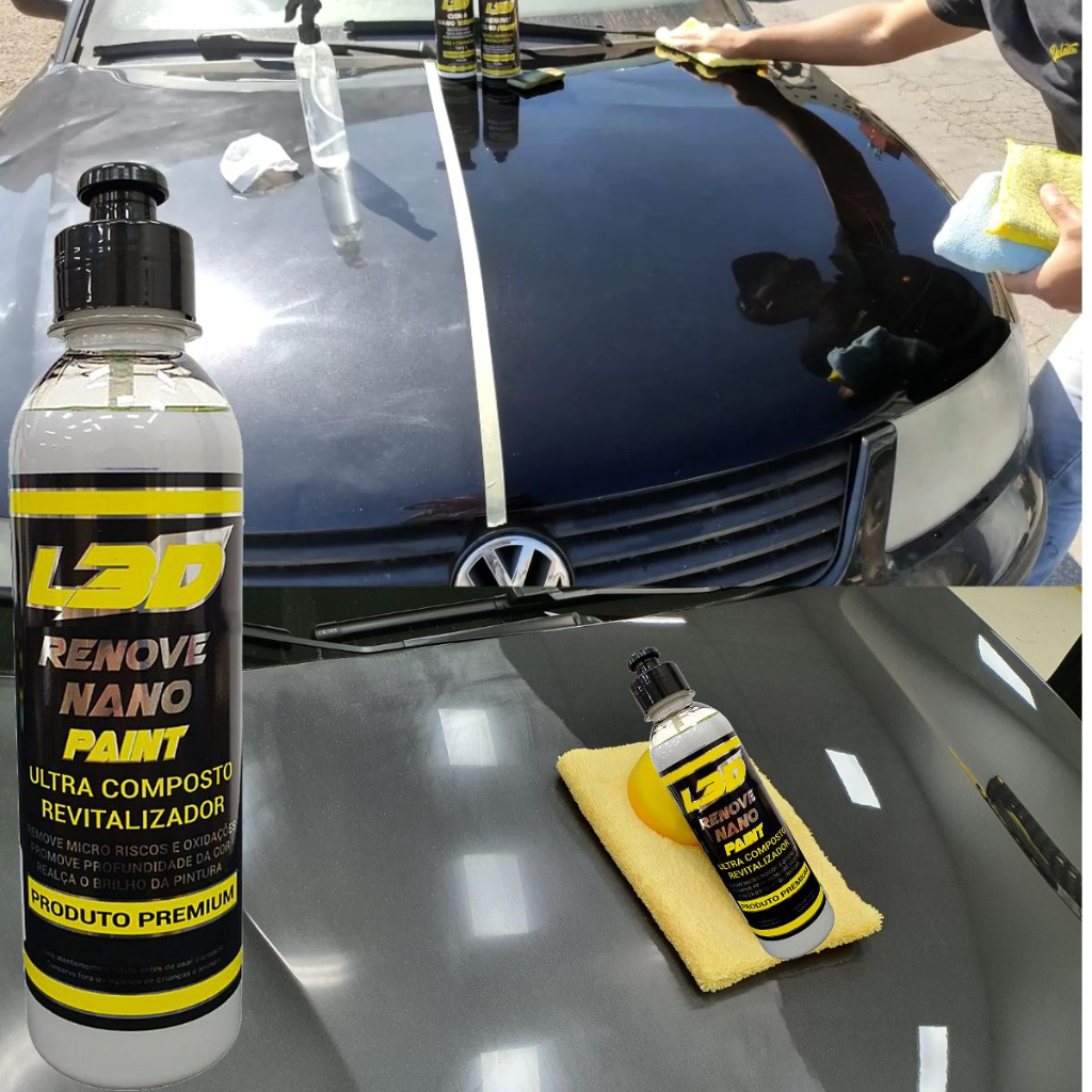 Cera Automotiva L3D Revitalizadora De Pintura Facil Aplicação - Brilho Intenso