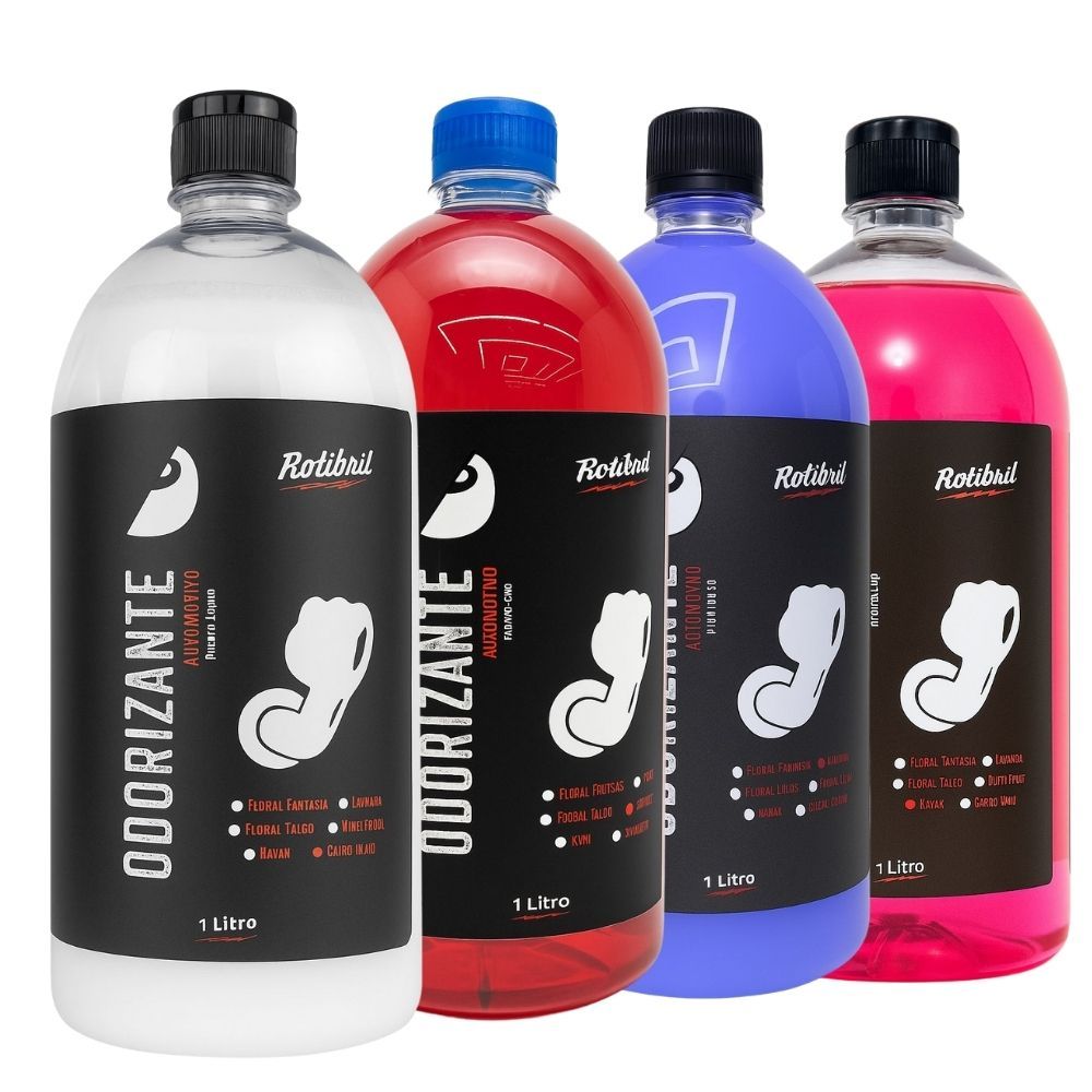 Odorizante Automotivo Vários Aromas 1 Litro Rotibril (1 Unidade) - Cheirinho para Carro
