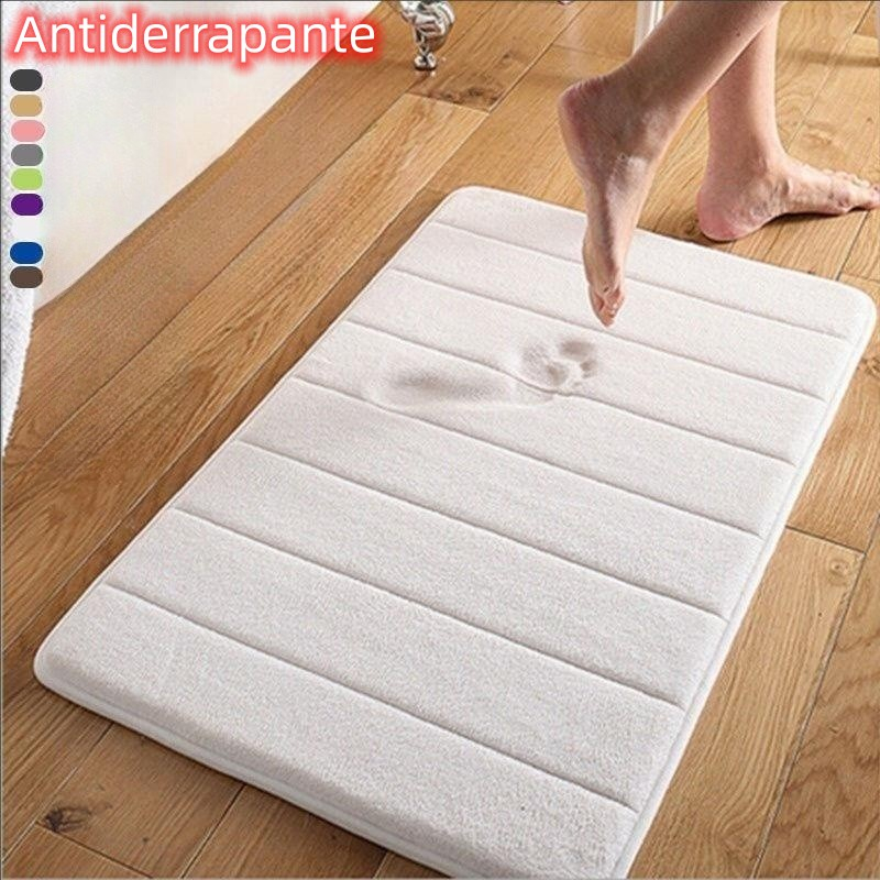 Tapete De Banheiro Soft Macio Secagem Rápida 60x40cm 1/2/3 PEÇAS