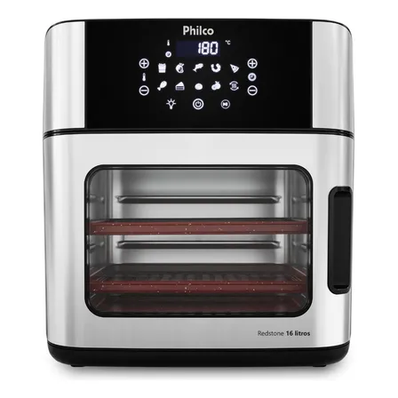 Fritadeira Air Fryer Philco Paf16a 4 Em 1 Painel Digital 16l Preto 127v