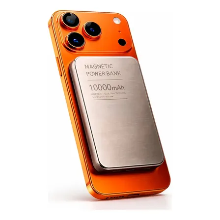 Carregador Celular Portátil Compatível Com iPhone Android Ios Samsung Xiaomi Motorola Inducao 10000mah Power Bank... Branco